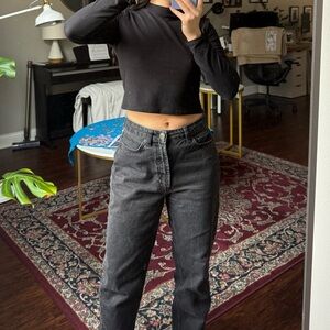 BDG Women's Black Mom High-Rise